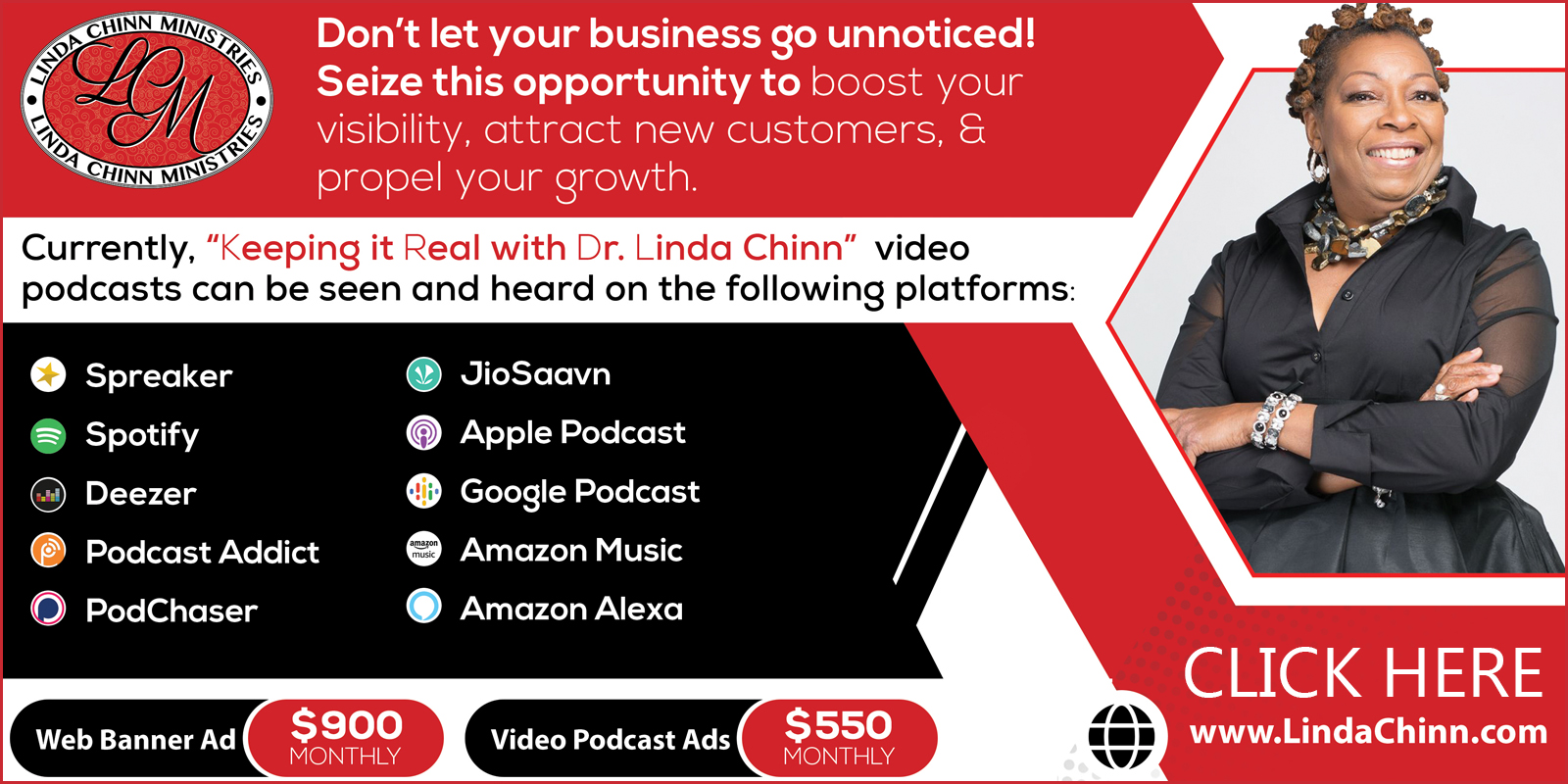 Advertise with Dr. Linda Chinn Podcast